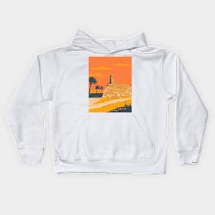 Fort Marion in St Augustine Florida USA WPA Poster Art Kids Hoodie